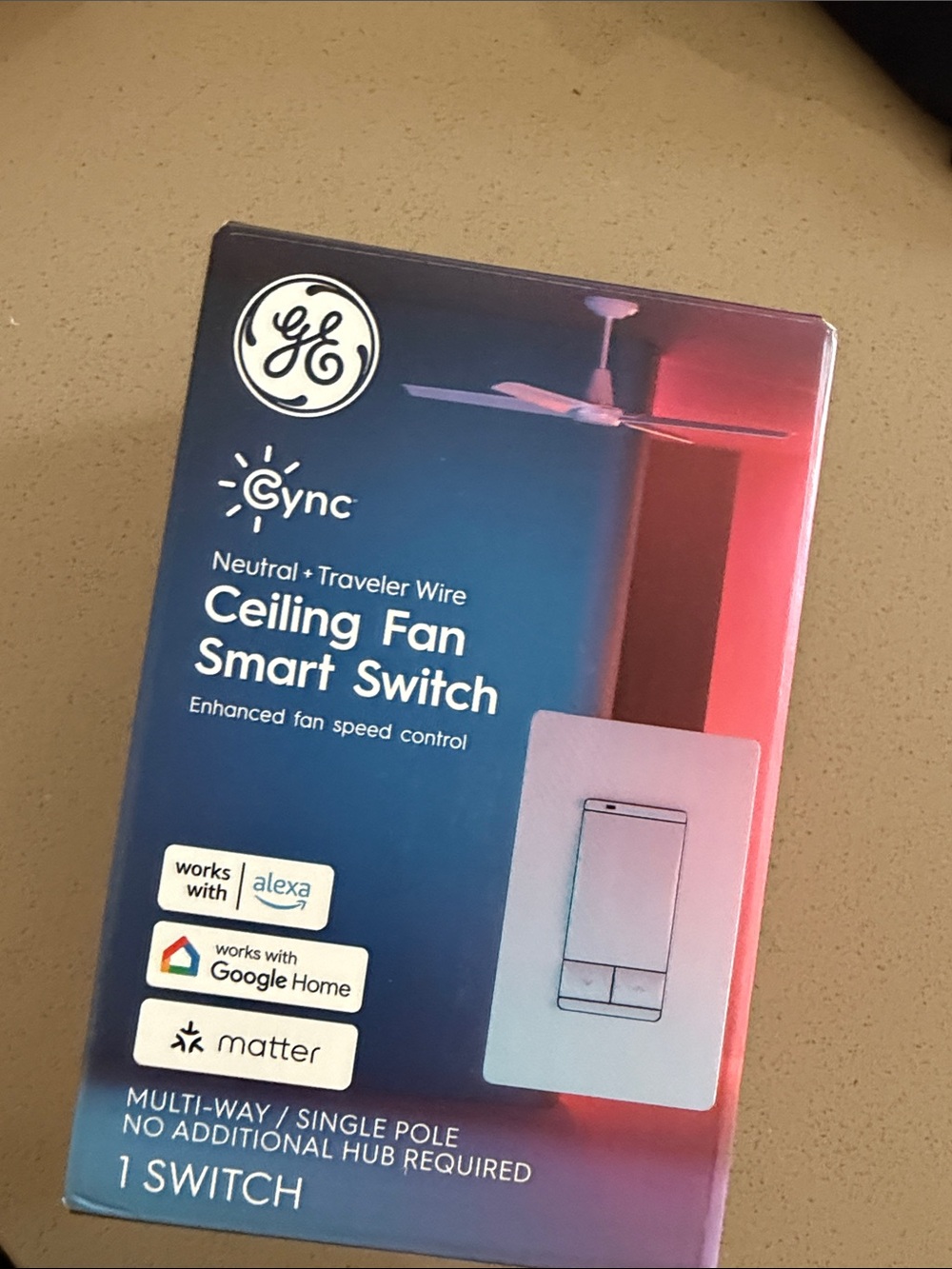 GE- Smart Ceiling Fan Switch